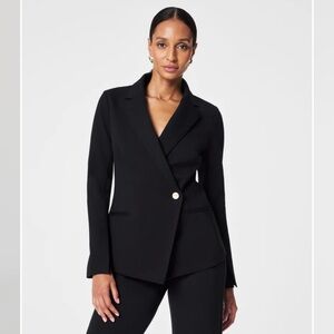 Pointe asymmetrical blazer Spanx M NWT classic black